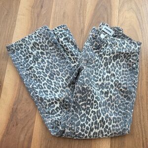 RSQ Girls Leopard Print Jeans - Gray and Brown